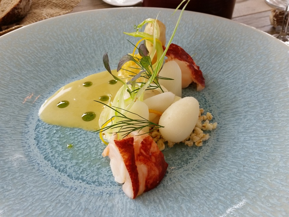 Oosterscheldekreeft, venkel, sinaasappel, verveine, witte asperge